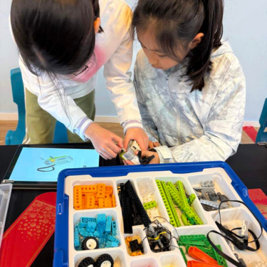 Young child fascinated by a hands-on science experiment, evoking Newtonshow's founding story